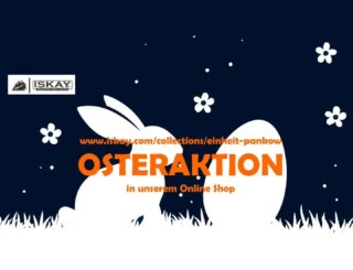 Wir freuen uns, euch mitteilen zu können, dass unser **neuer** Onlineshop ab sofort verfügbar ist. Im Zuge der Umstellung bitten wir euch zu beachten, dass sich alle Kundinnen und Kunden einmalig neu registrieren müssen. OSTERAKTION
Zum Start des neuen Shops erhaltet ihr bis einschließlich Ostermontag mit dem Code ISKAY2026 einen Rabatt von 10 % auf den gesamten Einkauf. Zusätzlich wurden neue Artikel in das Sortiment aufgenommen – ein Blick lohnt sich! 👉 Zum Teamshop: www.iskay.com/collections/einheit-pankow
Viel Spaß beim Stöbern!