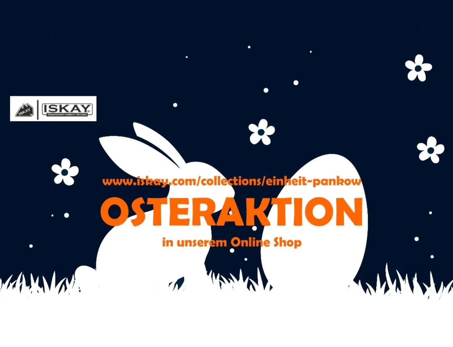 Wir freuen uns, euch mitteilen zu können, dass unser **neuer** Onlineshop ab sofort verfügbar ist. Im Zuge der Umstellung bitten wir euch zu beachten, dass sich alle Kundinnen und Kunden einmalig neu registrieren müssen. OSTERAKTION
Zum Start des neuen Shops erhaltet ihr bis einschließlich Ostermontag mit dem Code ISKAY2026 einen Rabatt von 10 % auf den gesamten Einkauf. Zusätzlich wurden neue Artikel in das Sortiment aufgenommen – ein Blick lohnt sich! 👉 Zum Teamshop: www.iskay.com/collections/einheit-pankow
Viel Spaß beim Stöbern!